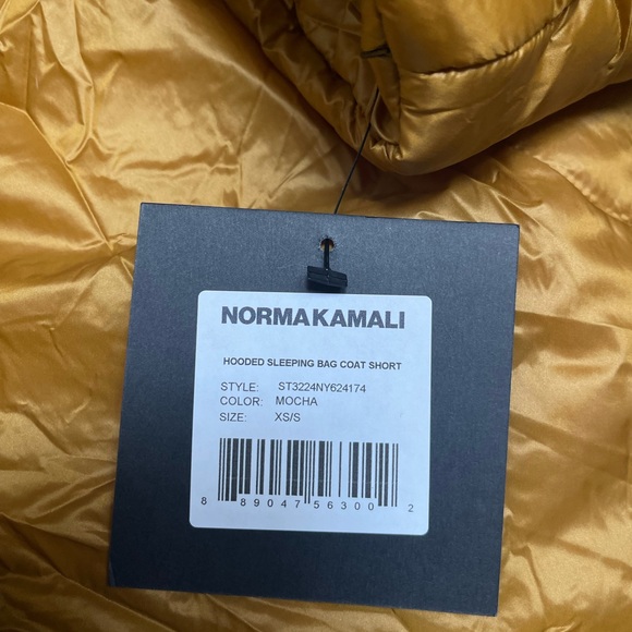 Norma Kamali Hooded Sleeping Bag Coat Short, XS/S, Mocha, NWT! - Picture 5 of 11